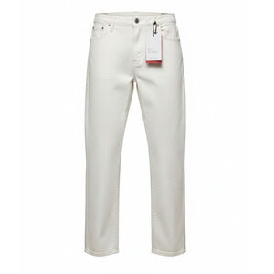 NWT 10.11 Studios Jeans Womens Size 28 White Boyfriend Straight Leg Mid Rise